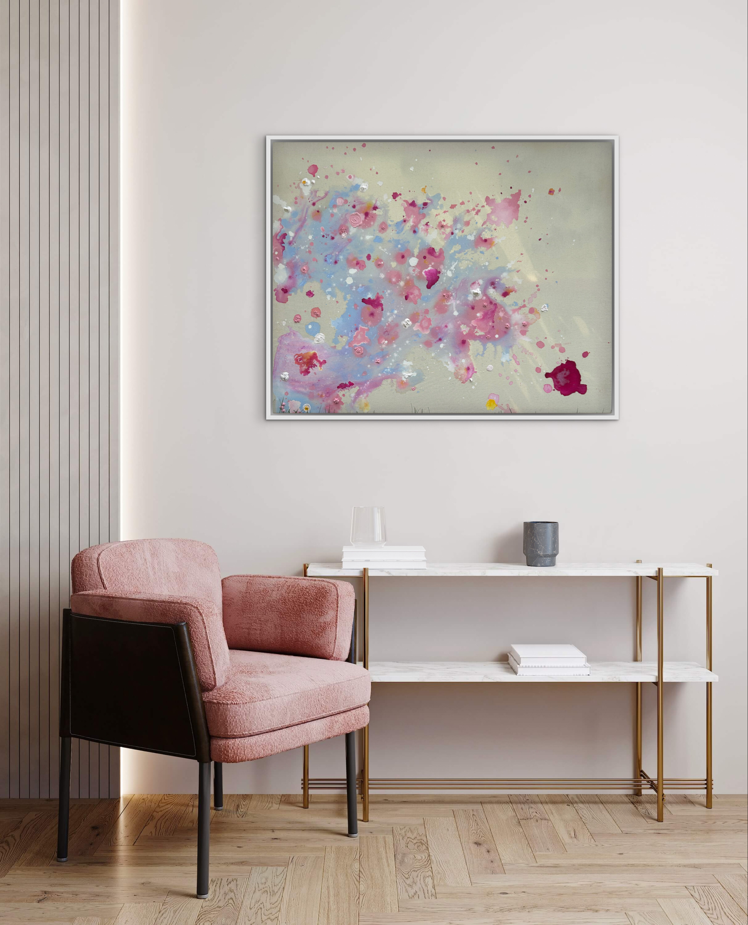 Kirschblüten, 2025, Acryl auf roher Baumwollleinwand, Ansicht 9